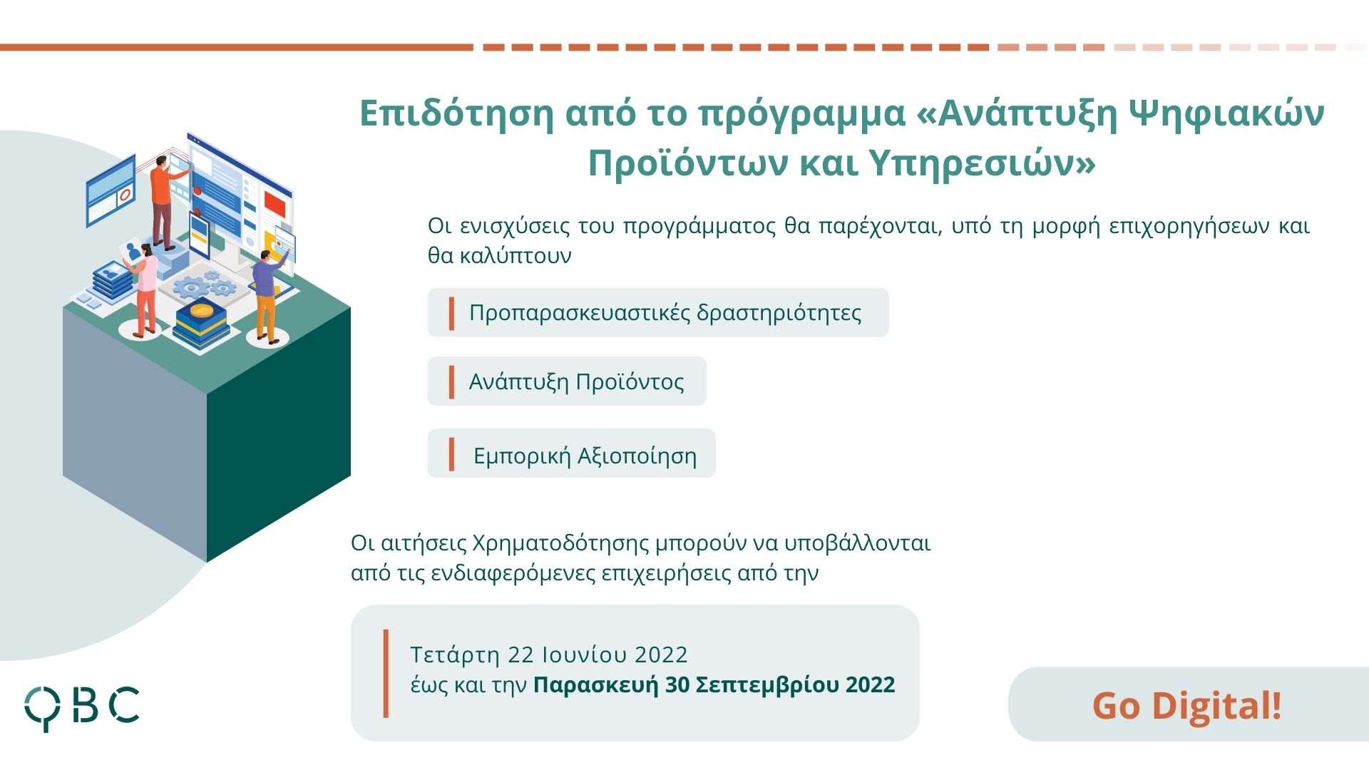Ανάπτυξη Ψηφιακών Προϊόντων και Υπηρεσιών ΜΜΕ Ανάπτυξη Ψηφιακών Προϊόντων και Υπηρεσιών ΜΜΕ