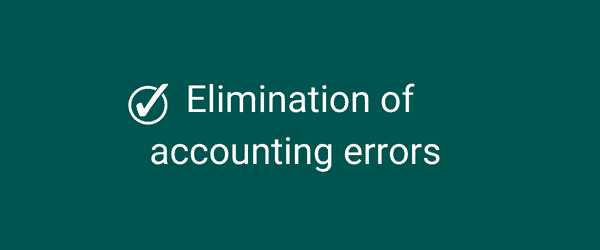 elimination of accounting errors elimination of accounting errors