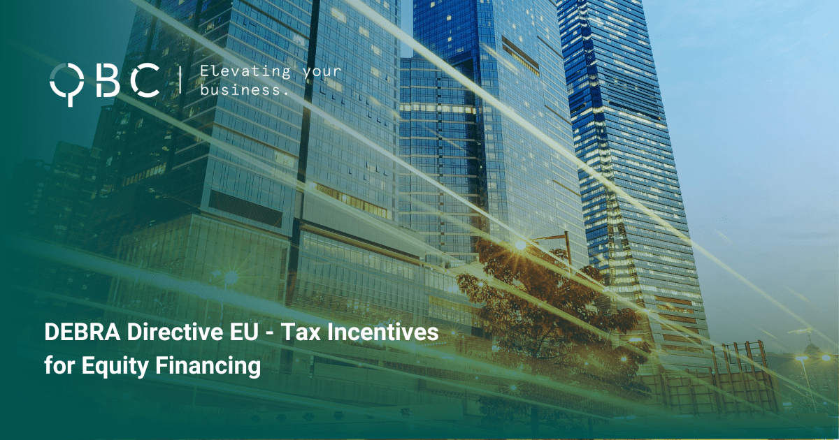 DEBRA Directive EU - Tax Incentives for Equity Financing