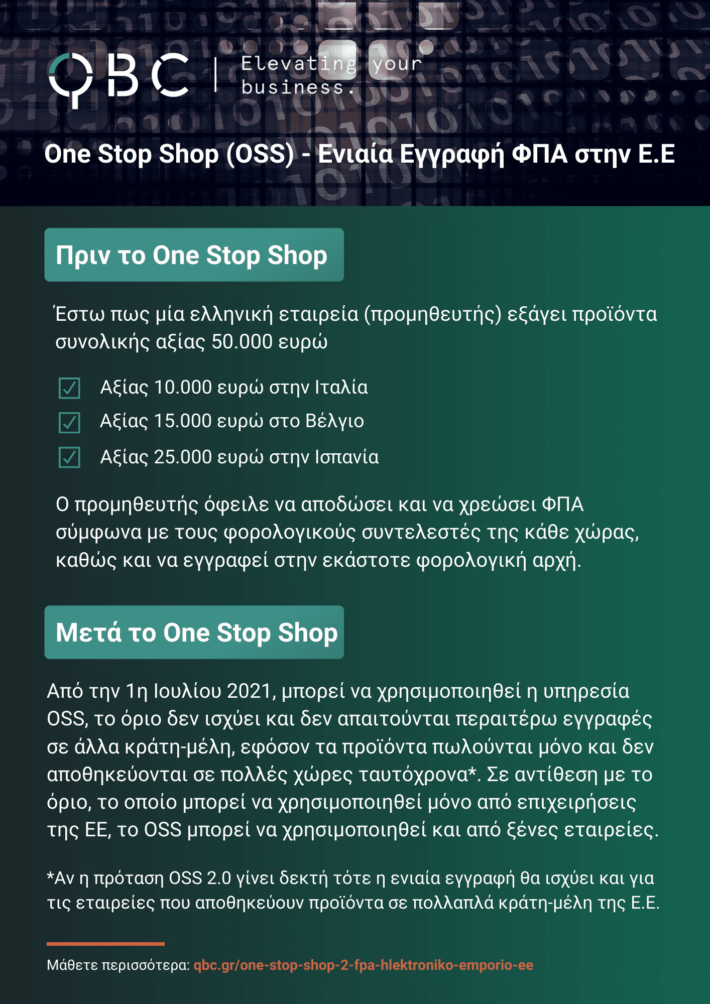 One Stop Shop (OSS) - Ενιαία Εγγραφή ΦΠΑ στην Ε.Ε (1) One Stop Shop (OSS) - Ενιαία Εγγραφή ΦΠΑ στην Ε.Ε (1)