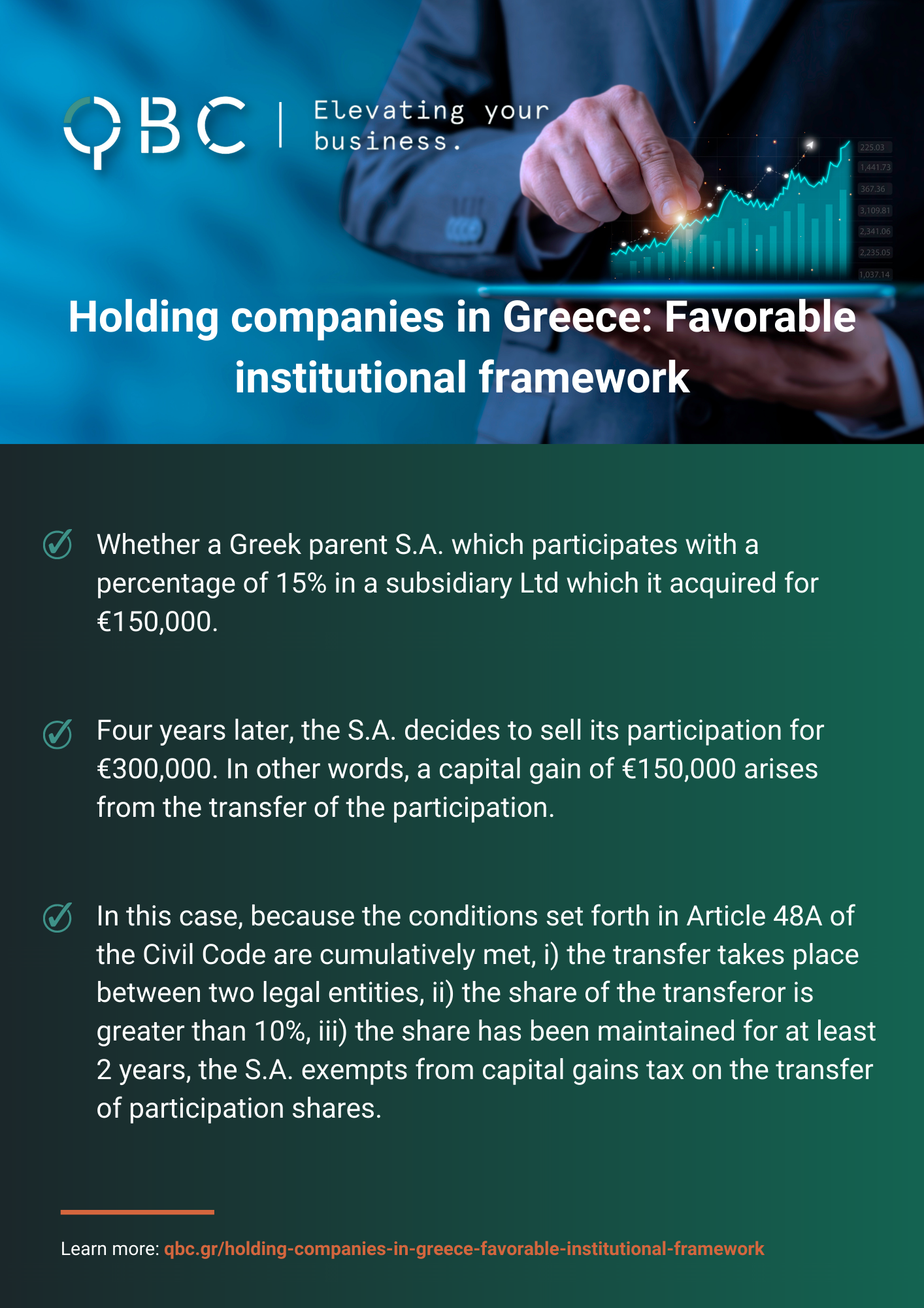 Holding companies in Greece Favorable institutional framework Holding companies in Greece Favorable institutional framework